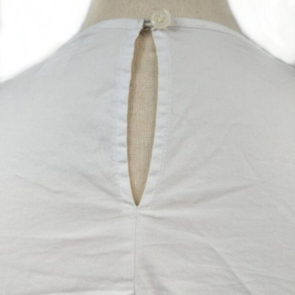 J. Crew White Double Ruffle Sleeve Keyhole Top 00 - Picture 4 of 7